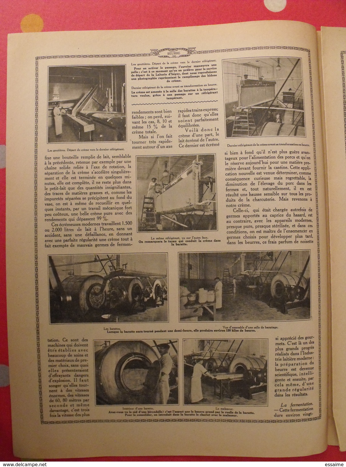 Le monde et la science 1935. bactériologie beurre margarine café champagne chauffage. nombreuses photos encyclopédie