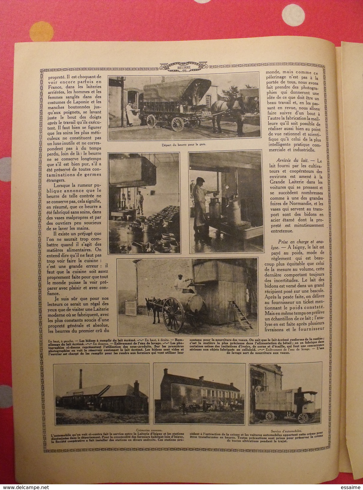 Le monde et la science 1935. bactériologie beurre margarine café champagne chauffage. nombreuses photos encyclopédie