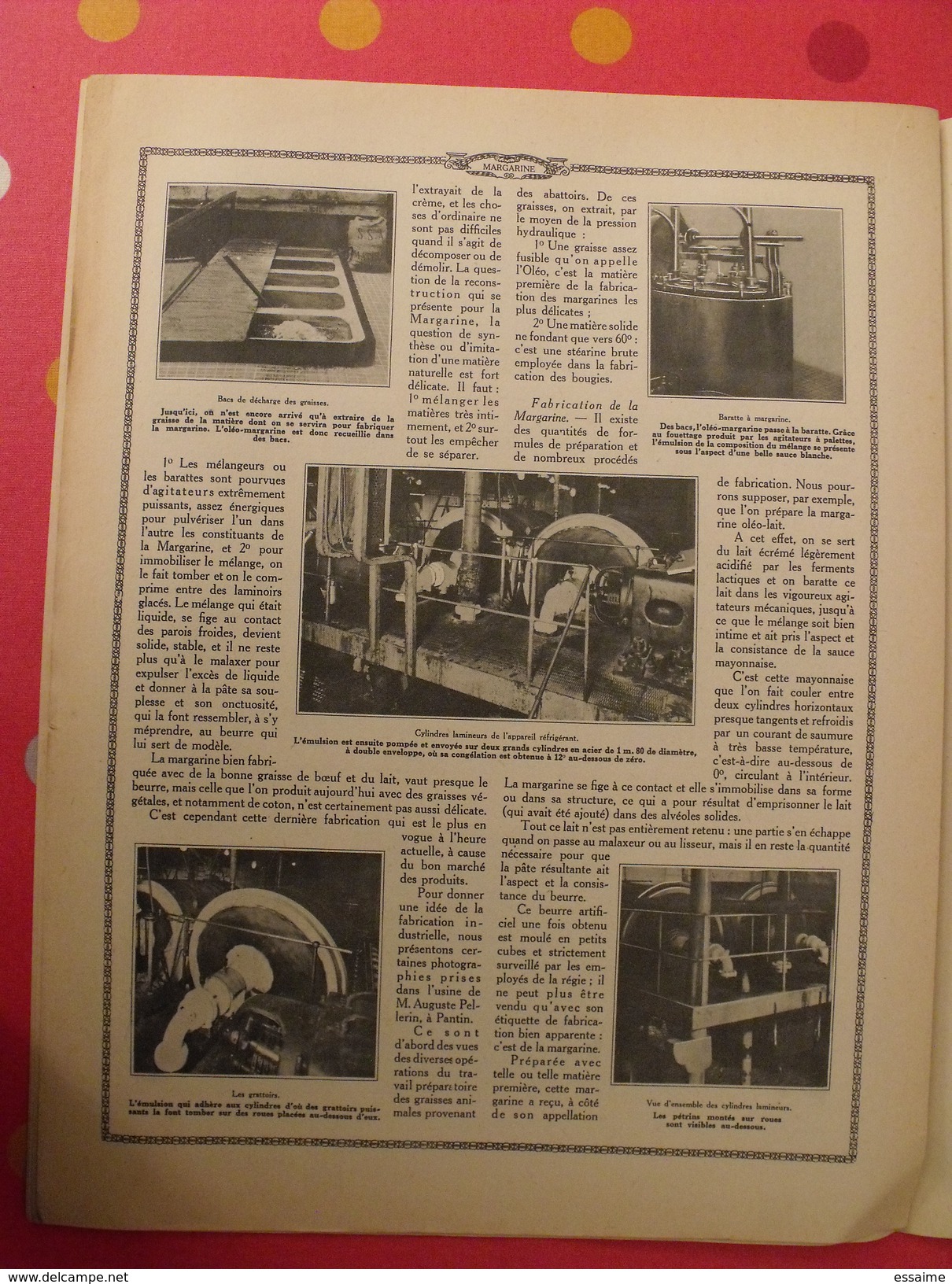 Le monde et la science 1935. bactériologie beurre margarine café champagne chauffage. nombreuses photos encyclopédie