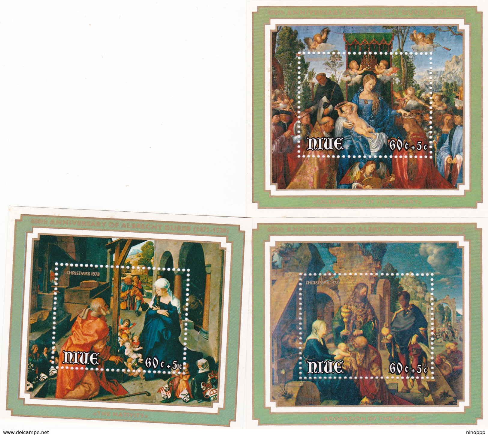 Niue SG MS 262 1978 Christmas Mini Sheet MNH - Niue