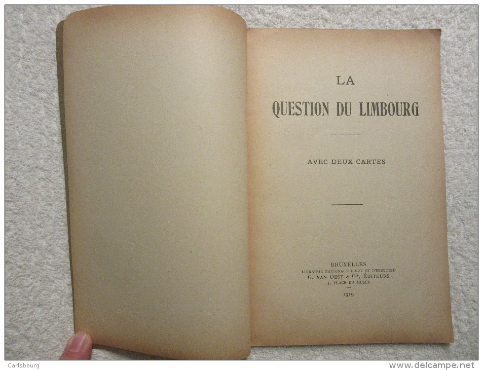 Histoire De Belgique – Limbourg Limburg – Pierre Nothomb - EO 1919 - Rare - België