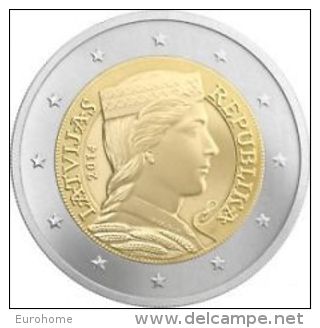 Letland 2014    2 Euro     UNC Uit De Rol  UNC Du Rouleaux  !! - Lettonie