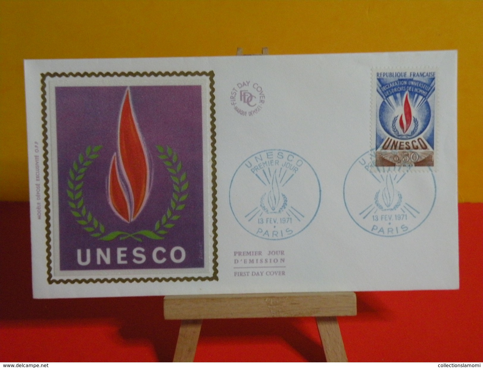 FDC > 1970-1979 > U.N.E.S.C.O - 75 Paris - 13.2.1971 - 1er Jour. Coté 3 &euro; - 1970-1979