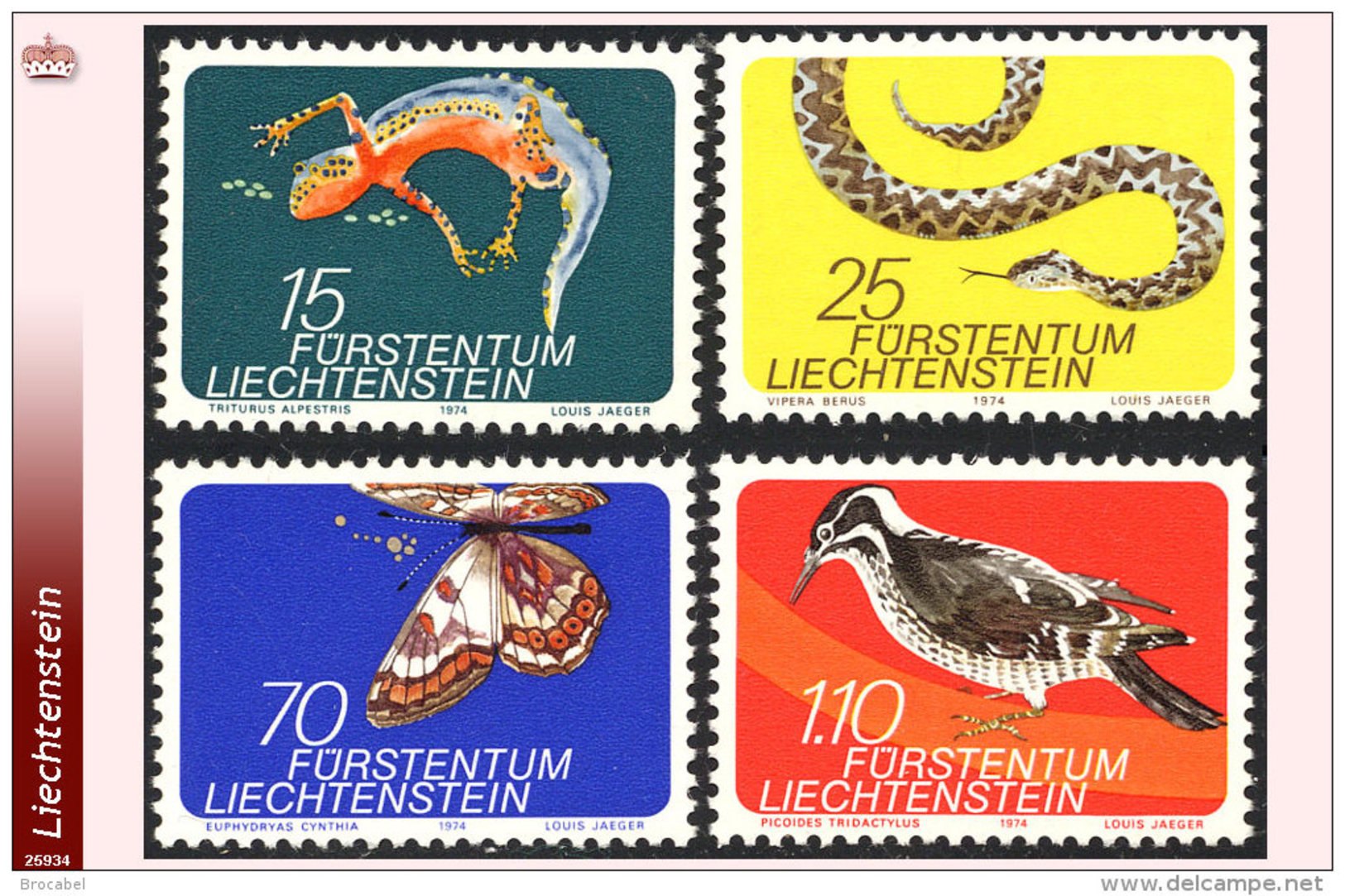 Liechtenstein 0552/55**  Faune  MNH - Ungebraucht