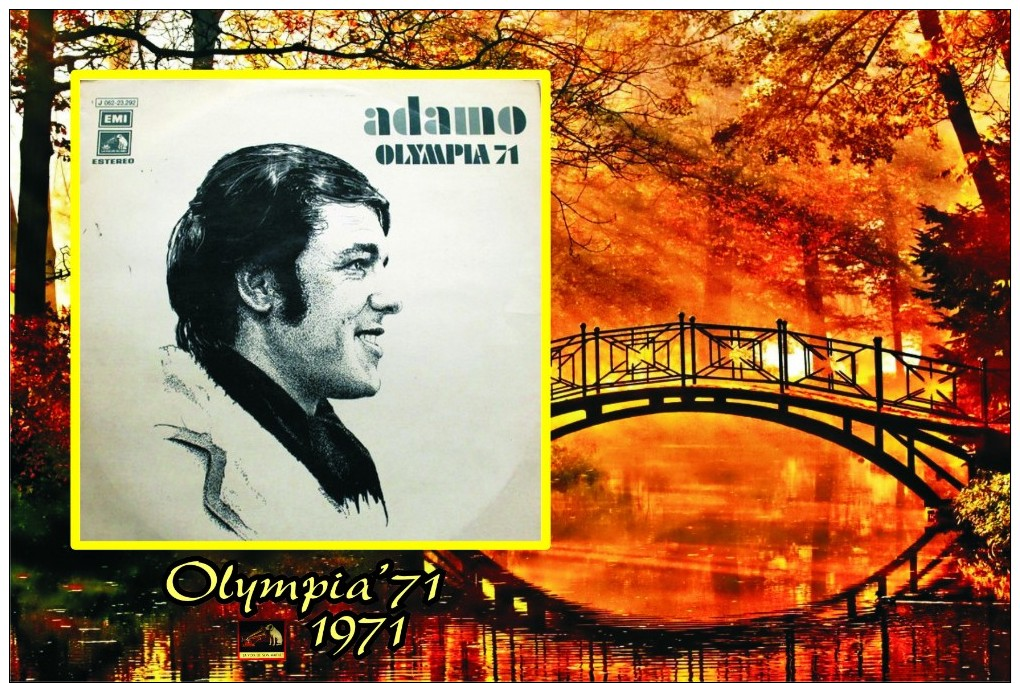 Carte Postale, Célébrites, Chanteurs, Belgium, Full Discography Adamo, 1971, Olympia'71 - Zangers En Musicus
