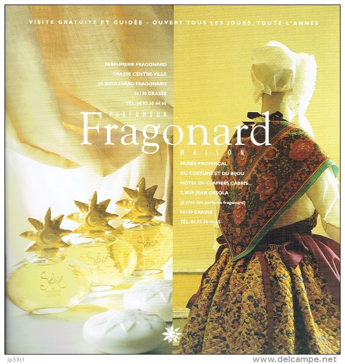 Ancienne Brochure Touristique Sur Grasse Parfums Fragonard Molinard (1997) - Reiseprospekte