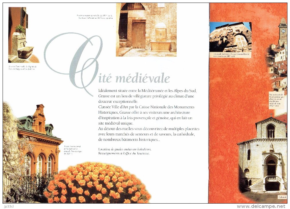 Ancienne Brochure Touristique Sur Grasse Parfums Fragonard Molinard (1997) - Reiseprospekte