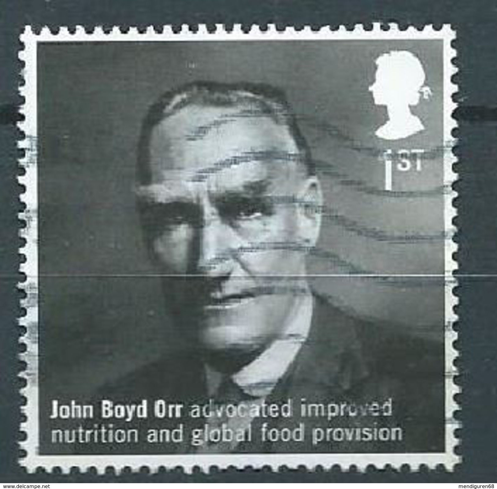 GROSSBRITANNIEN GRANDE BRETAGNE GB 2016 BRITISH HUMANITARIANS : JOHN BOYD ORR 1ST USED SG 3812 MI 3857 YT 4271 SC 3481 - Used Stamps