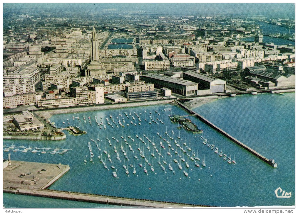 LE HAVRE -76- VUE GENERALE AERIENNE - PETIT PORT - Non Classés