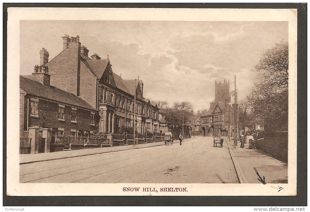 Shelton. Snow Hill.Photo Card 1912 - Stoke-on-Trent