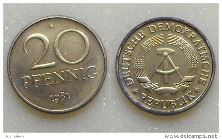 DDR 20 Pfennig 1982 - 20 Pfennig