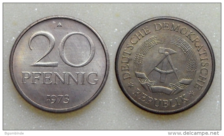 DDR 20 Pfennig 1973 - 20 Pfennig
