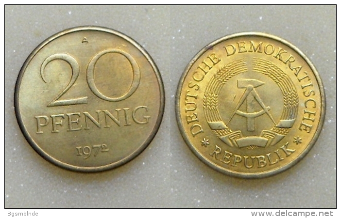 DDR 20 Pfennig 1972 - 20 Pfennig