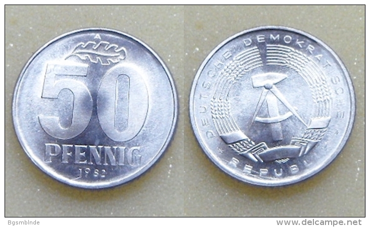 DDR 50 Pfennig 1982 - 50 Pfennig