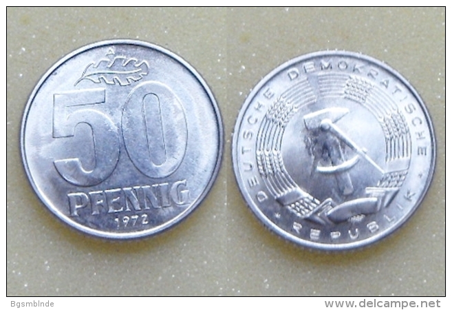 DDR 50 Pfennig 1972 - 50 Pfennig