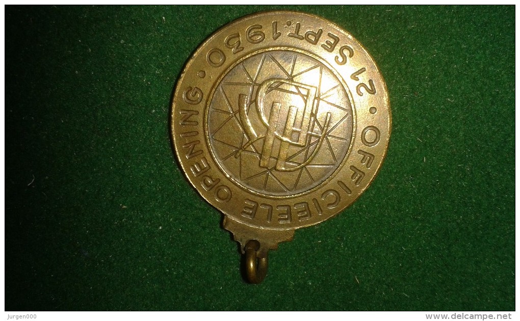 1930, Officieele Opening Antwerpsche Diamantkring, 12 Gram (med326) - Monete Allungate (penny Souvenirs)