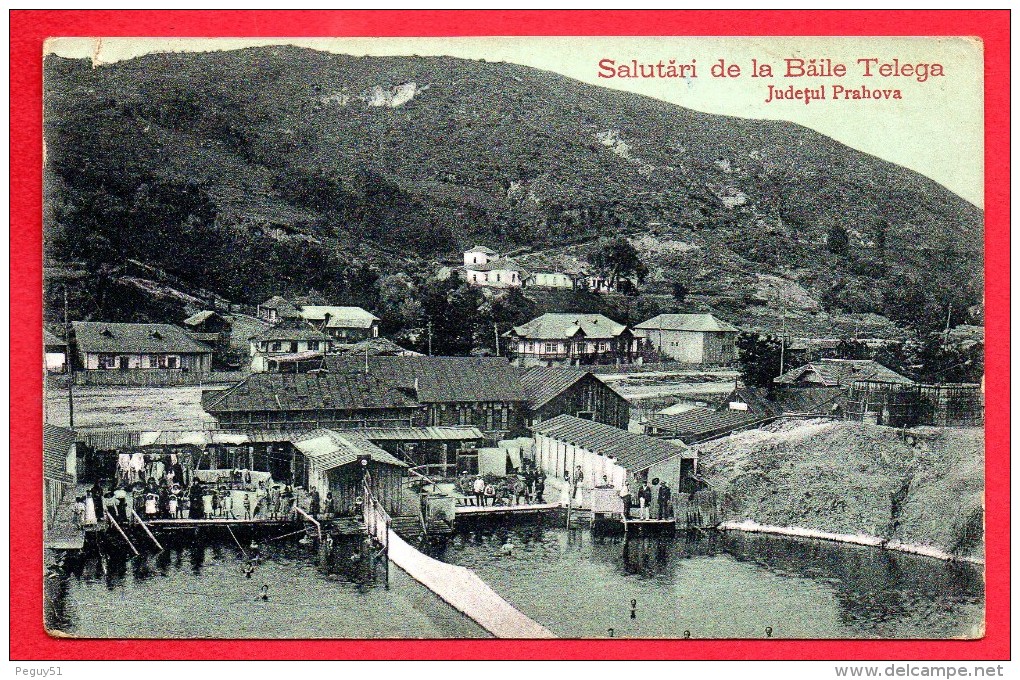 Roumanie. Baile Telega. Judetul Prahova. Feldpoststation Nr 207. Mobile Etappen Kommandantur Nr 263. 1916 - Roumanie