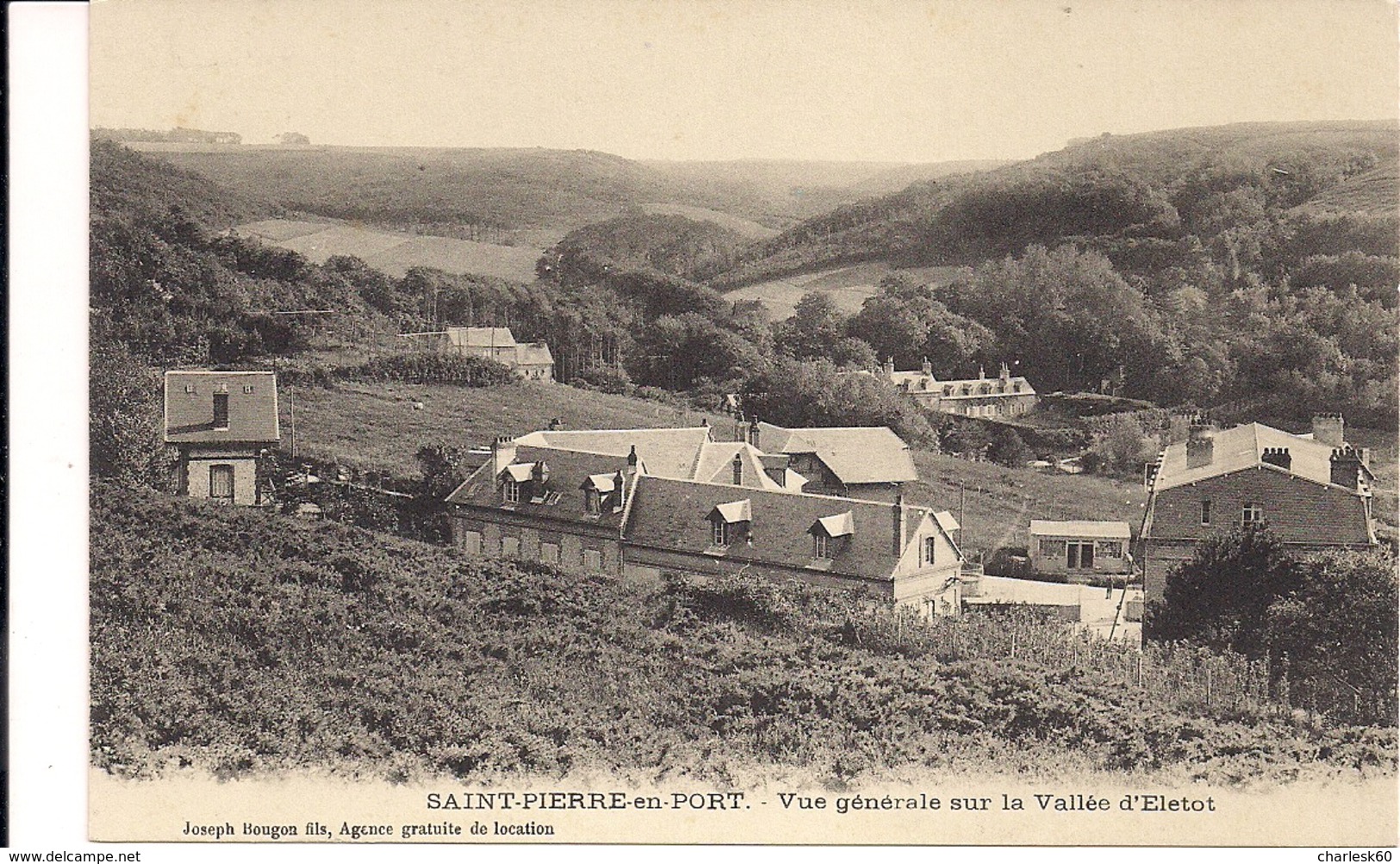 CPA - 76 - Saint Pierre En Port - Vue Générale Sur La Vallée D'Életot - Fécamp