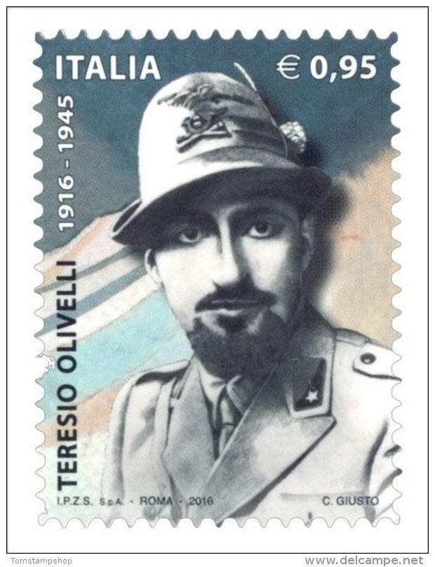 Italy 2016 Teresio Olivelli/Officer Of The Alpini/Military Uniforms 1v MNH - Militaria