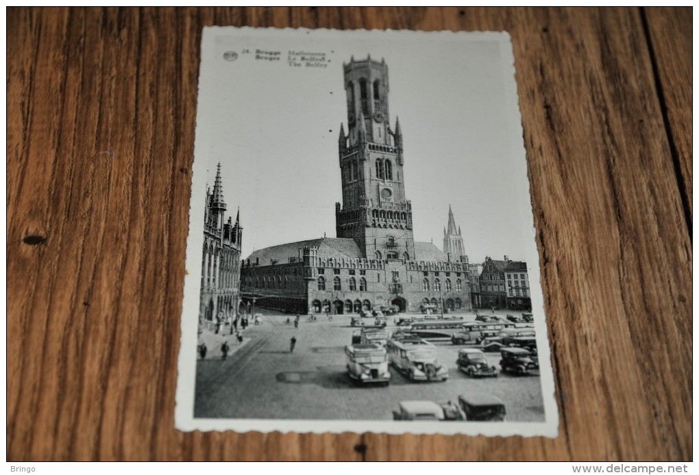 3-Brugge, Halletoren Bus / Auto / Car / Coche / Voiture - Brugge