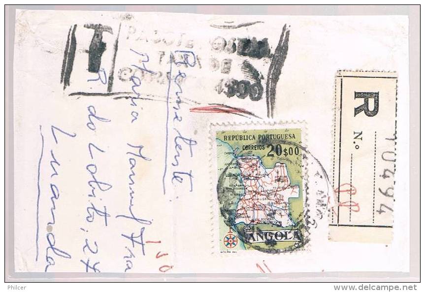 Angola, 1955, Registado, Fragmento - Angola