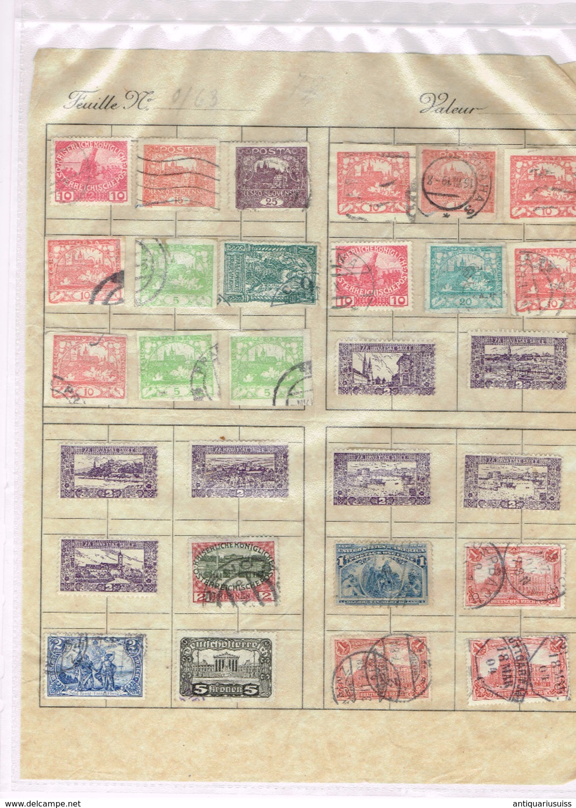 29 X Autriche, Slovenska, USA, Deutsches Reich, Croatia...1904,1913,1915,1919... - Autres - Europe