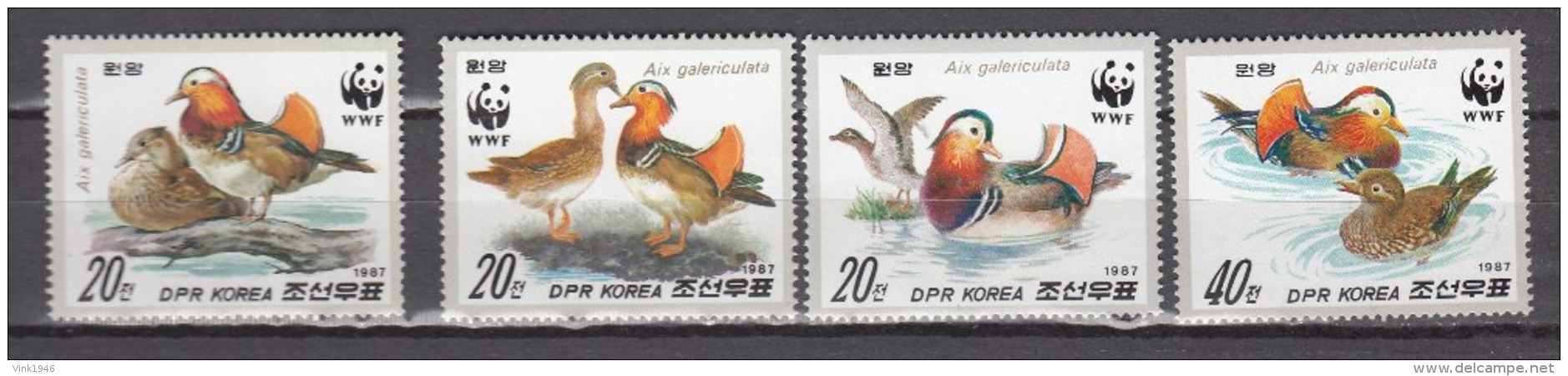 North Korea 1987,4V,set,WWF,birds,vogels,vögel,oiseaux,pajaros,uccelli,aves,MNH/Postfris(A2980) - Autres & Non Classés