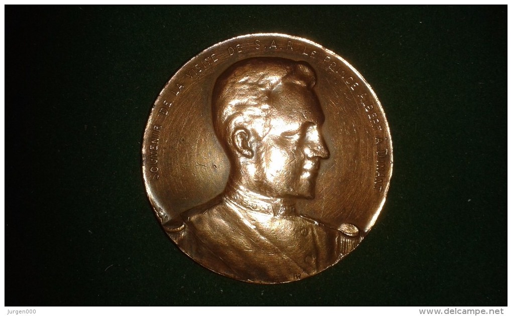 1901, Martin Hautecour, Dinant, 25e Ann. Fraternelle Dinantaise, 46 Gram (med329) - Pièces écrasées (Elongated Coins)