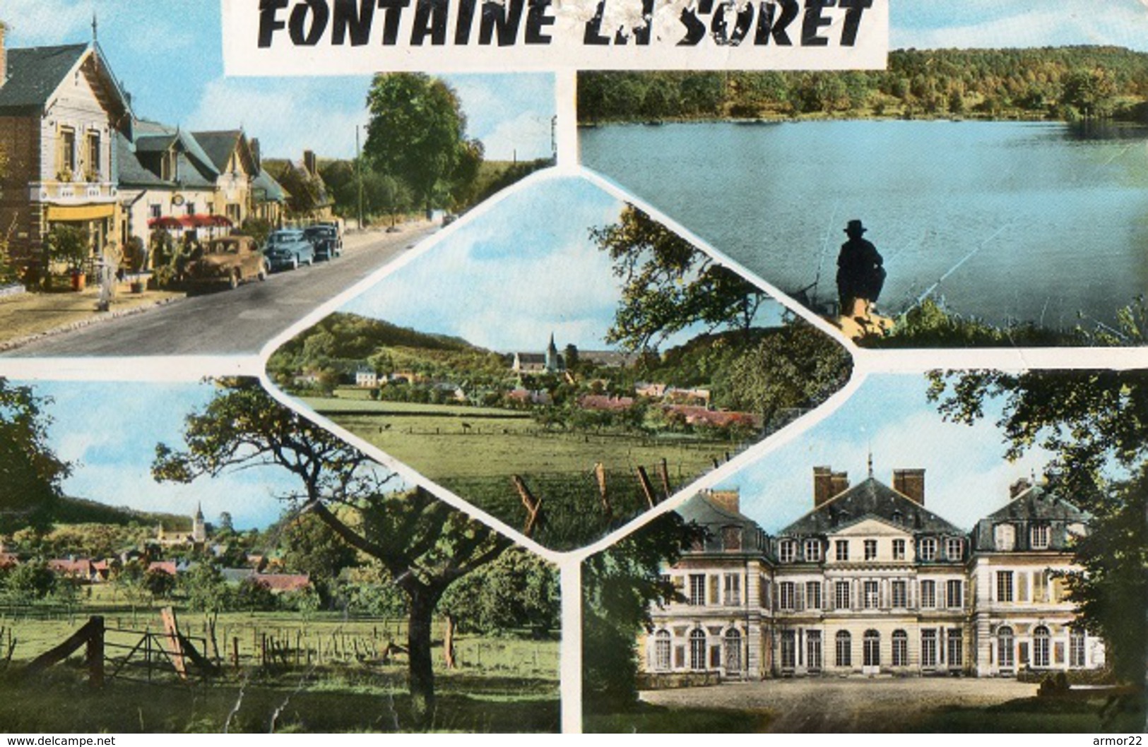 Eure 27 Lot De 4 CPA CPSM Saint Quentin Des Iles Bernay Evreux Fontaine La Soret - Sonstige & Ohne Zuordnung