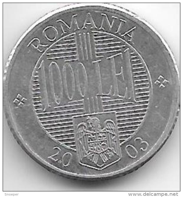 Romania 1000 Lei 2003  Km 153    Unc - Roumanie