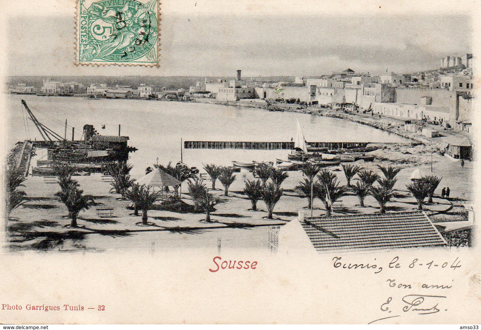 8669. CPA TUNISIE. SOUSSE. 1904 - Tunisie