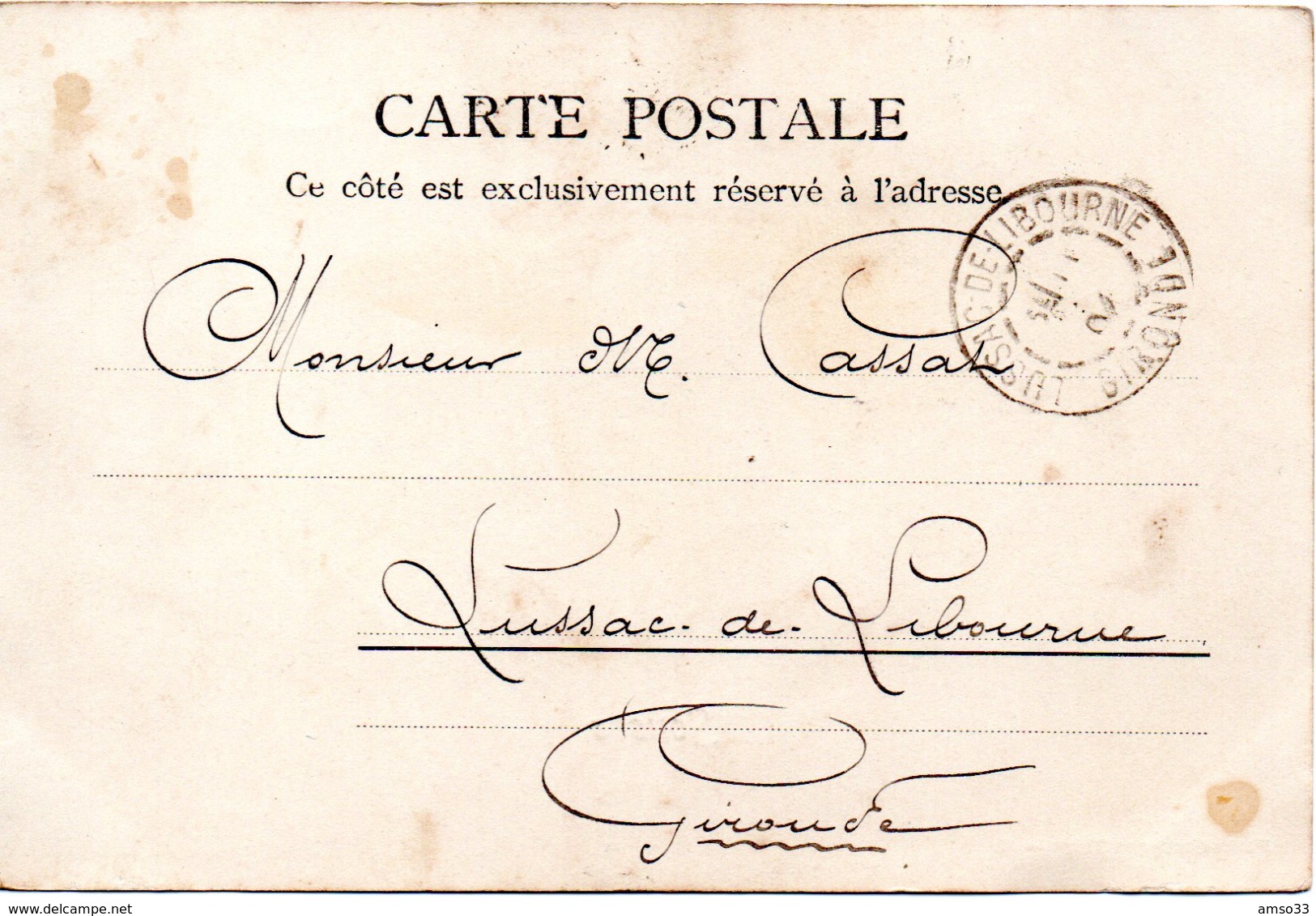 8669. CPA TUNISIE. SOUSSE. 1904 - Tunisie