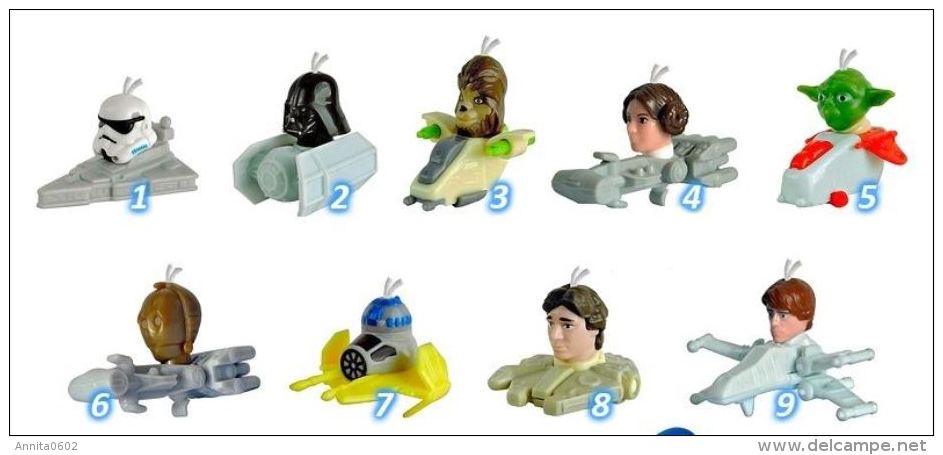 2016 Kinder Surprise Eggs Star Wars Toys From Egg Mini Figures NEW Collection Toys !! - Diddl