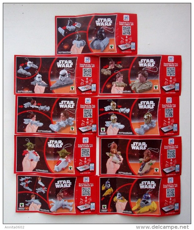 2016 Kinder Surprise Eggs Star Wars Toys From Egg Mini Figures NEW Collection Toys !! - Diddl