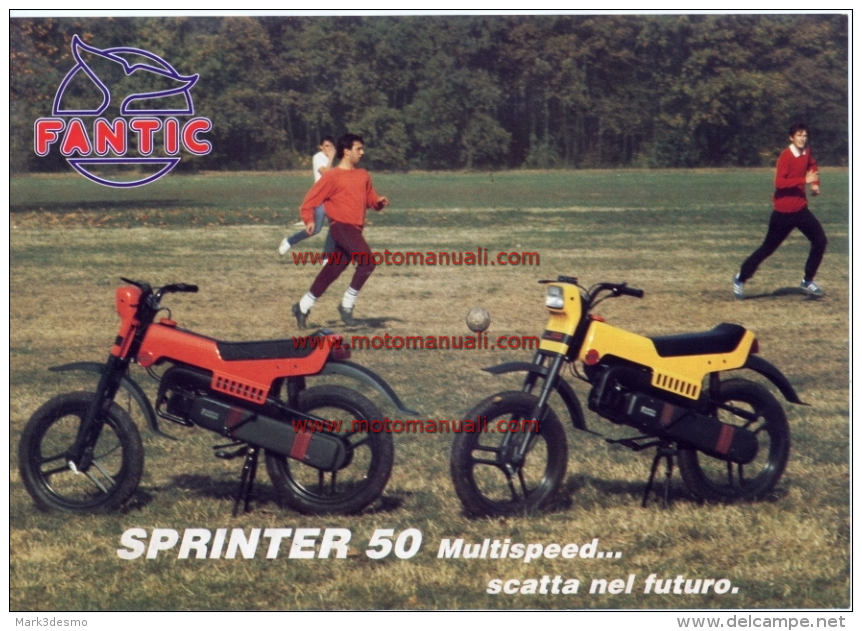 Fantic SPRINTER 50 MULTISPEED FM 286 1983 Depliant Originale Genuine Brochure Prospekt - Motorräder