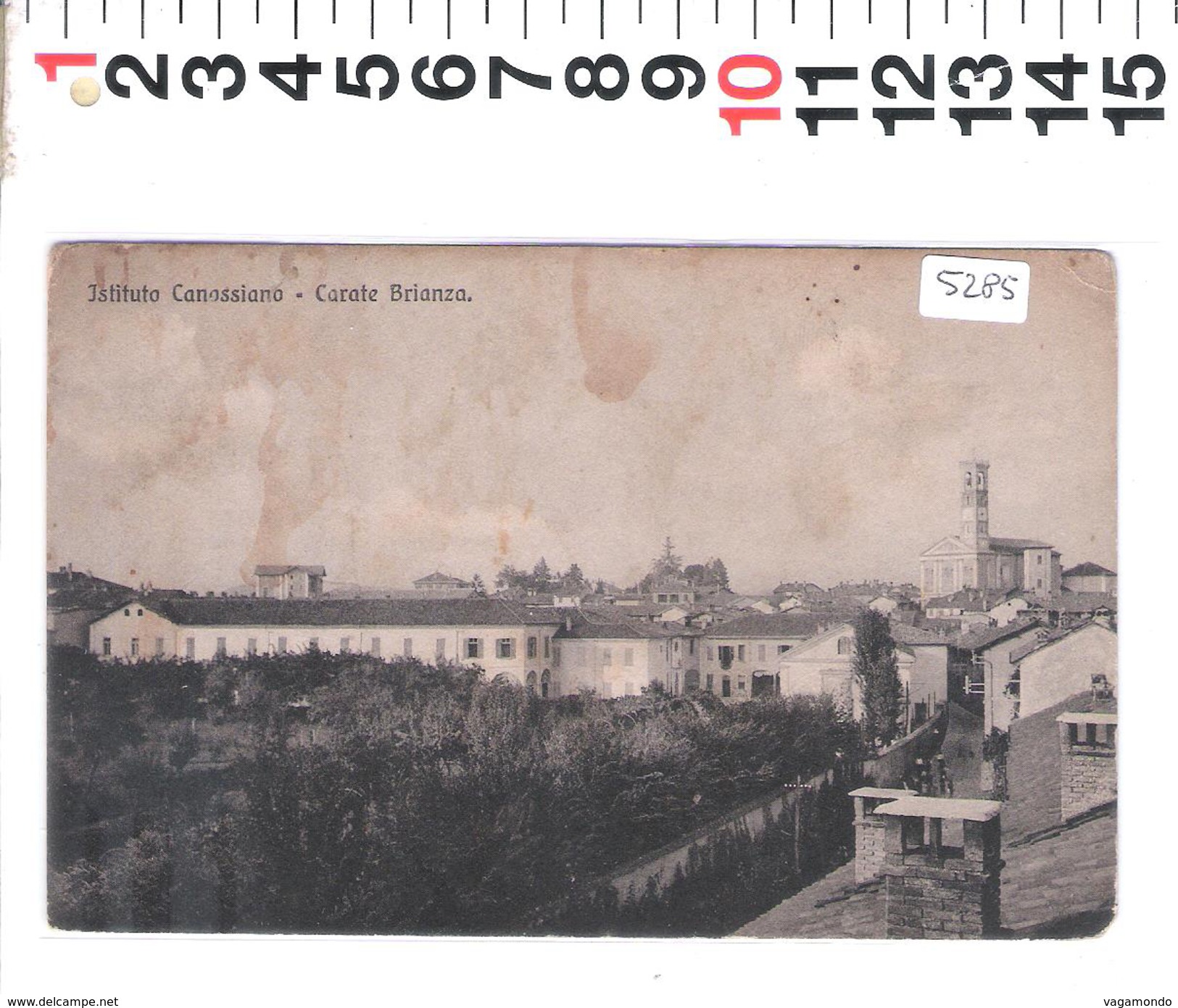 5285   CARATE BRIANZA  ISTITUTO  CANOSSIANO  PANORAMA1915 - Monza