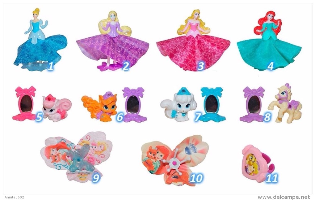 Kinder Surprise Eggs Disney Princess And Pets Palace Princesses Of Disney Toys From Egg Mini Figures Collection Toys - Diddl