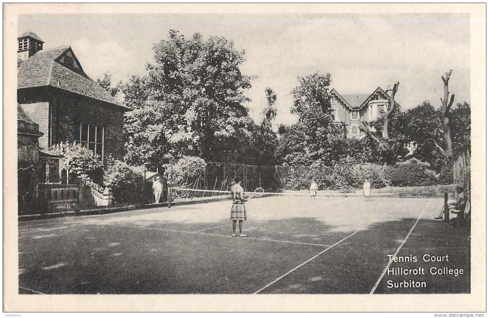 TENNIS COURT HILLCROFT COLLEGE SURBITON SPORT - Tennis