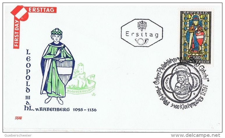 VIT-L6 - AUTRICHE FDC Thème Vitrail - FDC