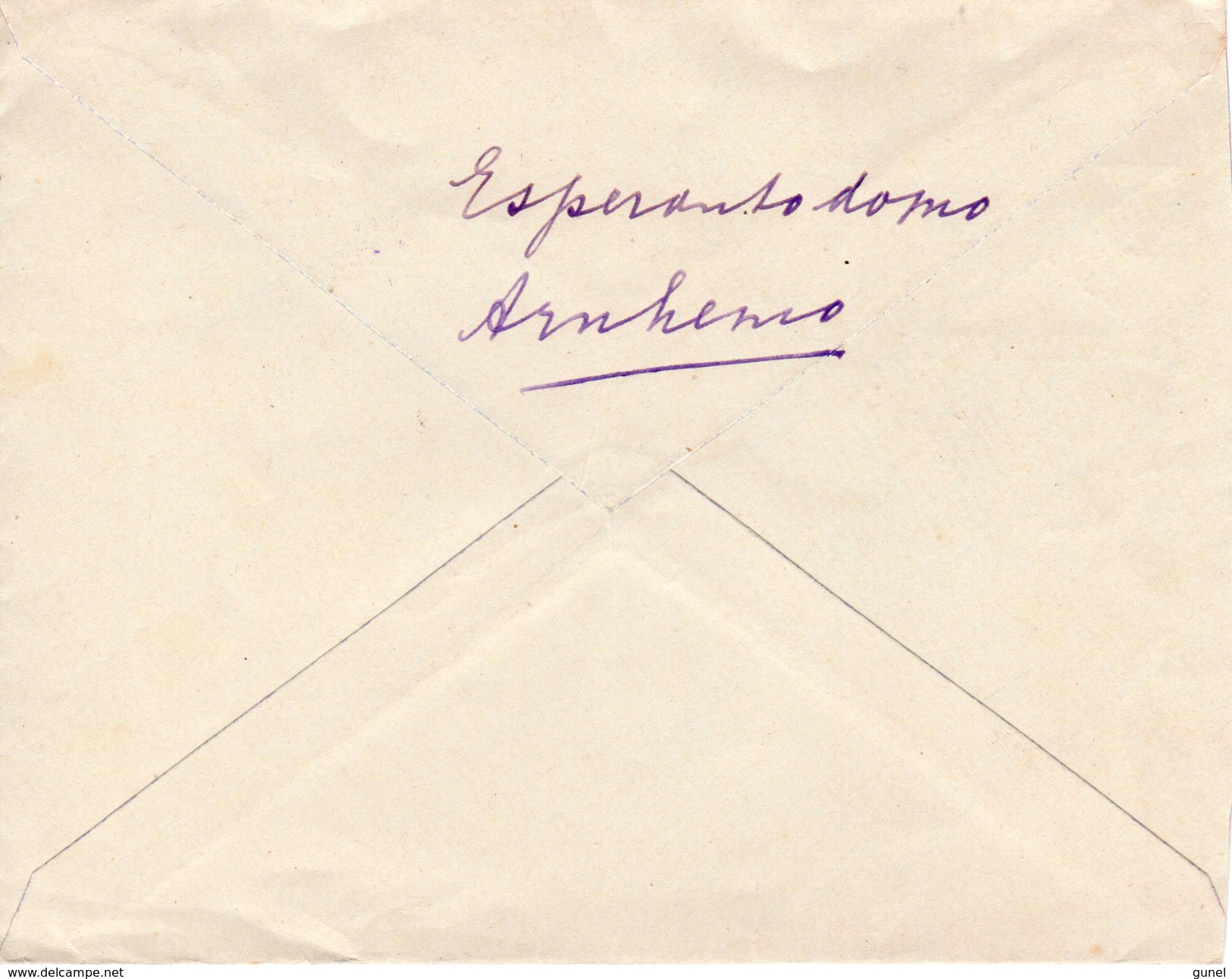 1938 Esperantobrief Met Stempel Van Arnhem Naar Westenschouwen - Brieven En Documenten