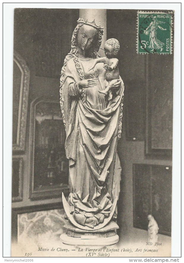 Saone Et Loire - 71 - Musée De Cluny La Vierge Et L'enfant Art Français , N150 - Cluny