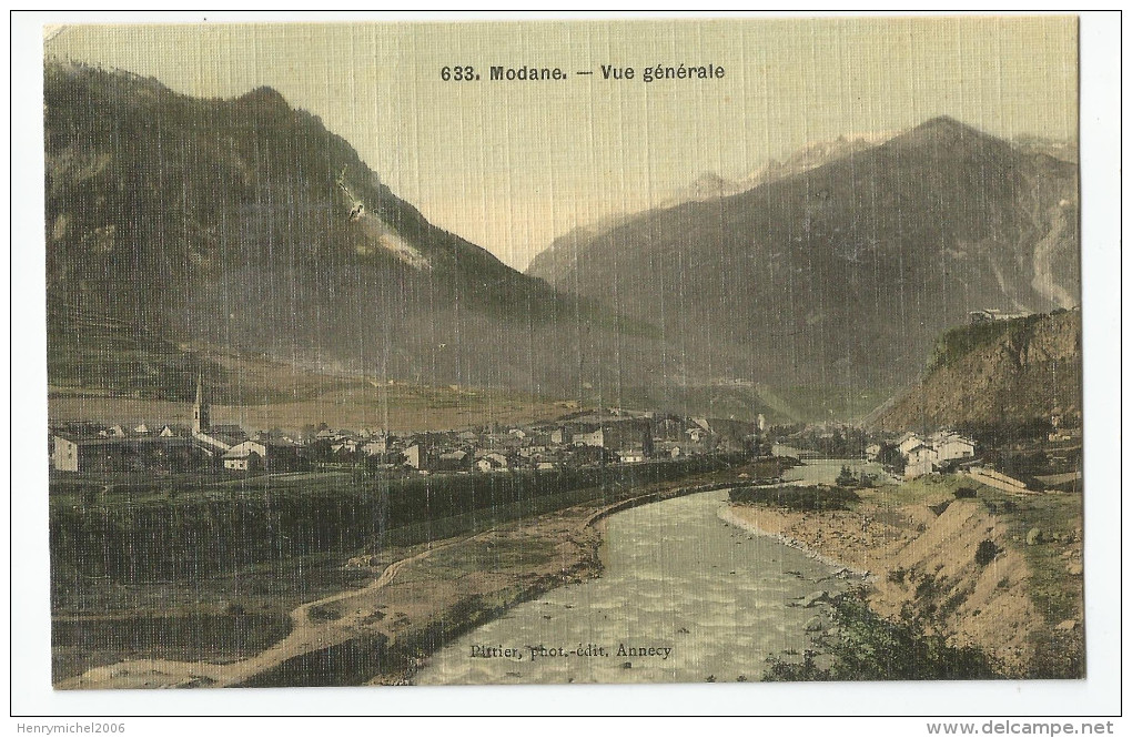 Savoie - 73 - Modane Carte Toilée Vue Générale 633 - Modane