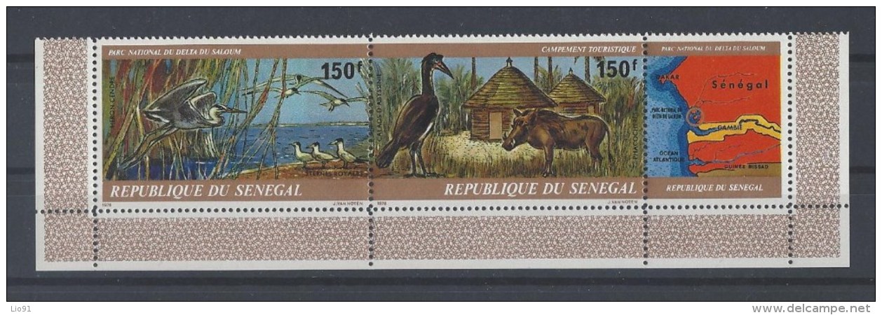 SENEGAL . YT  PA 160/161  Neuf **  Parc National Du Delta De Saloum  1978 - Sénégal (1960-...)