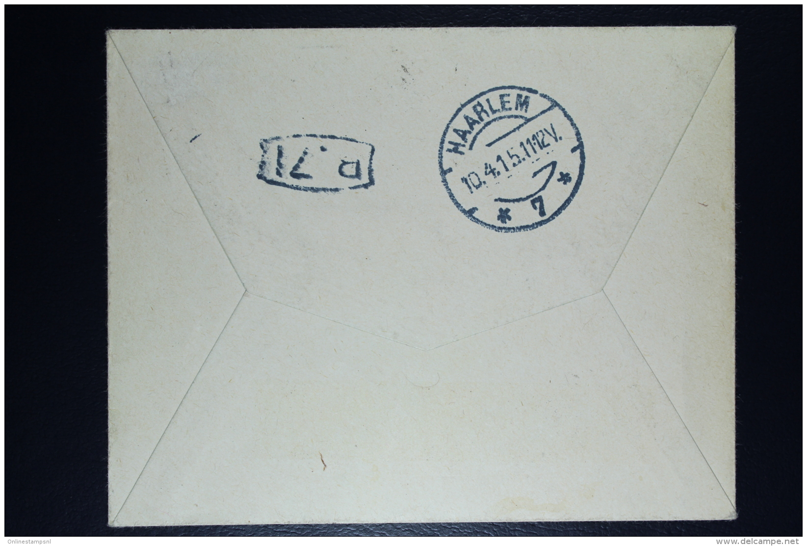 Belgium:  Cover OBP  113 + 115 + 121 + 125 Le Havre Special To Haarlem Holland   1915 - 1912 Pellens