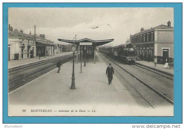 CPA Chemin De Fer - Arrivée Du Train En Gare De JESSAINS 10 - Montereau