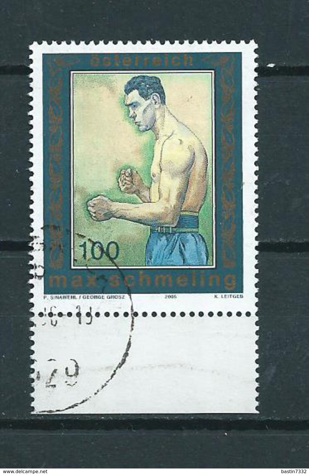 2005 Austria Max Schmeling,boxing Used/gebruikt/oblitere - Gebruikt