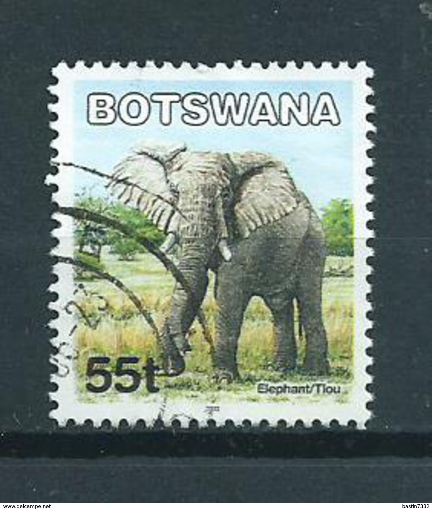 2002 Botswana 55t Elephant,olifant,wild Animals Used/gebruikt/oblitere - Botswana (1966-...)