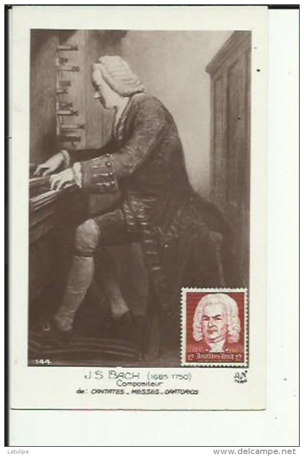 Carte  De  J  S  Bach (1685_1750) Compositeur - Sonstige & Ohne Zuordnung