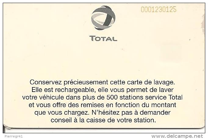 CARTE.§-PUCE-LAVAGE-TOTAL-V°N°Rouge-Texte 500 Stations-BE - Autowäsche