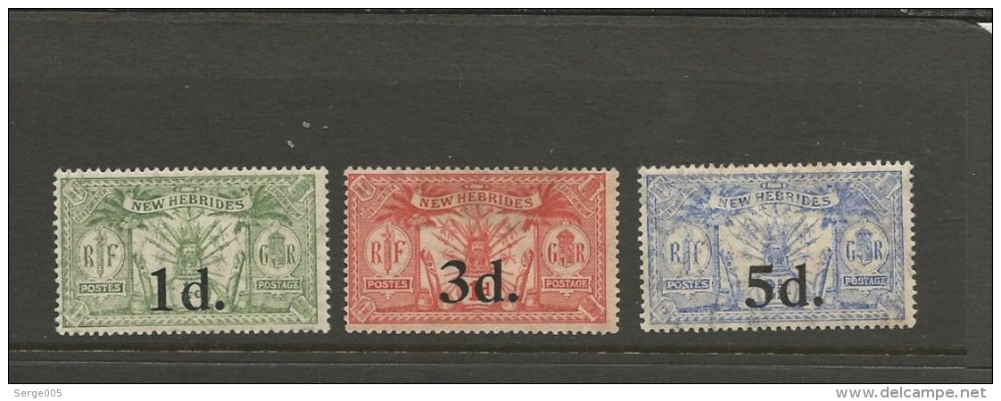 VENTE LOT  No  2 2 1 2 7      TIMBRES De COLLECTION  Nouvelles Hebrides Valeur Pounds 16 - Collections